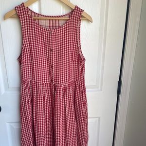 Olliella Wares Red Gingham Dress (XS)